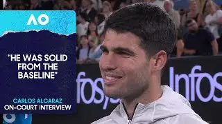 Carlos Alcaraz On-Court Interview | Australian Open 2026 First Round