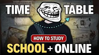 Best timetable for study (SCHOOL + ONLINE Classes)🔥 | Follow This | timetable for study