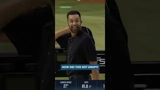 Tony Finau couldn&rsquo;t believe this near hole out miss 🥲#tgl #golf #shorts
