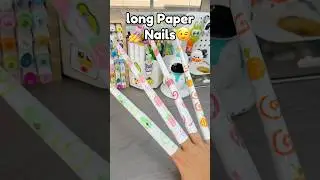 💅DIY Paper long Nails😉!? #papernails #diynails #cutediy #cutecrafts #diy #crafts #cute #thingstodo