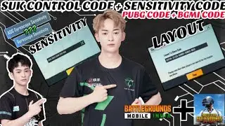 SUK NEW CONTROL CODE AND SENSITIVITY CODE | PUBG + BGMI CONTROL CODE AND SENSITIVITY CODE