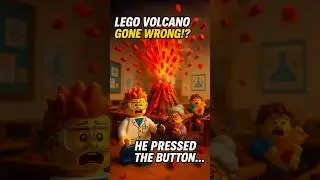 LEGO Volcano EXPLODED in Class?! 🌋💥 #LEGO #Shorts
