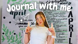 April Bullet Journal ✨green aesthetic & some inspiration✨📗