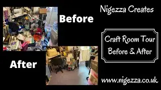 Craft Room Tour Before & After