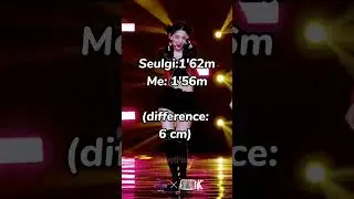 My height vs red velvet's height