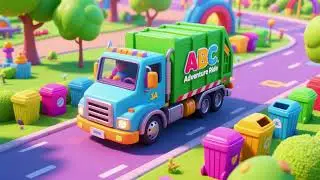 Garbage Truck ABC Adventure Ride 🚛🔤 | Learn Alphabet & Phonics | Kids Nursery Rhymes