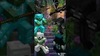 Minecraft zombie with spear VS Minecraft 🤯#shortsfeed #trendingshorts #minecraft