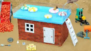 Diy Build Your Own Brick House With a Mini Pool | Science Project