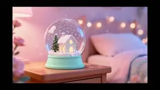 @Buzzy Blue | Cozy Snow Globe ❄️✨ 1 Hour Sleep Loop for Kids (Harp Lullaby, No Talking)