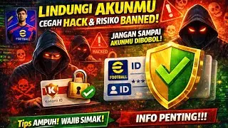 CARA AMANKAN AKUN EFOOTBALL KONAMI ID | Anti Hack & Anti HB (Wajib Tahu!)