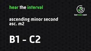 Hear the Interval: Ascending Minor Second B1 - C1