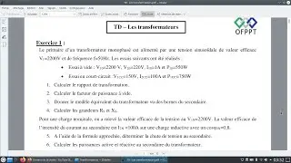 Correction exo1 #TRANSFORMATEUR