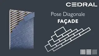 Pose en diagonale des ardoises en fibres-ciment Cedral pour fa&ccedil;ade