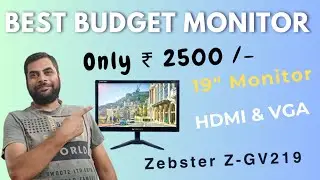 Cheapest & Budget Gaming Monitor Under Rs 2500/ l Unbox & Review Zebronics  19