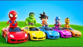 LIVE Ramp Jump Car Race 🏁 | Funny Racing Cars