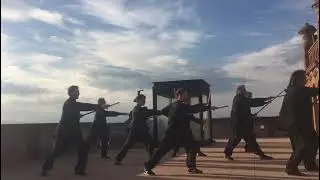 Qi Gong amb bast&oacute; ( Taiji Yang Sheng Zhang)Terrat de La F&agrave;brica, Celr&agrave; 02/5/2017