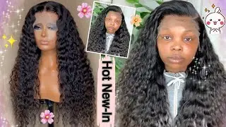 🐾Seamless Transparent Lace Wig Review! New-In Italy Curly Front Wig | Hot Sale #ULAHAIR