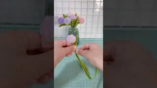 Mini Tulip with Pipe Cleaners モールで作るミニチューリップ |簡単ハンドメイド