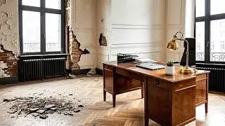 Office room Transformation ASMR  Restoring a 50 Year Old Executive Office