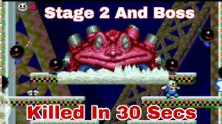 Snow Bros Stage 2 And Boss | Killed Boss Less Than 30 Seconds | 90s Kids' Game | Gaming Feast |