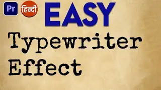 Easy Typewriter Effect in Premiere Pro | how to make Typewriter Effect in premiere pro