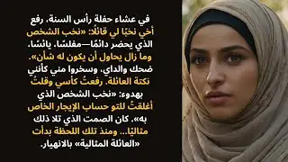 سخر مني أخي في عشاء رأس السنة — نخبٌ واحد غيّر كل شيء.