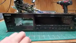 Sony DTC-700 DAT being serviced. Looks like in need of tape guide.