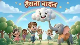 🌧️ हंसता बादल - Fun Hindi Rain Song for Kids | बच्चों के लिए मजेदार बारिश का गीत