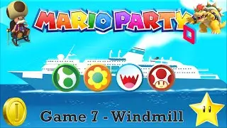 Mario Party 7 [Parsec] - Game 7: Windmill (Timmy, Ariel, Ryan, Christian)