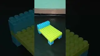 Satisfying DIY Blocks Bed | Lego Building Blocks | #buildingblockstoys #shorts