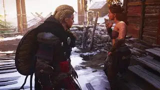 Assassin's Creed Valhalla - Helping Raid Loving Couple Scene
