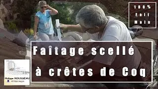 Faîtage scellé à crête de coq
