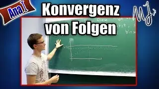 Konvergenz von Folgen - Epsilon Definition bildlich und formal erklärt