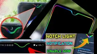 Notch Screen ,How To Turn Notification Light On Android #ALWAYSON
