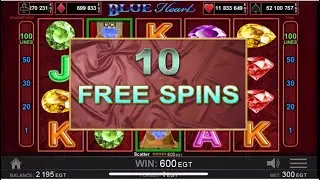 Egt Slot - Blue Heart free spins