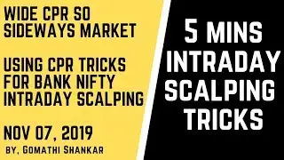 Wide CPR, Using CPR Trick for Bank Nifty on Nov 07, 2019