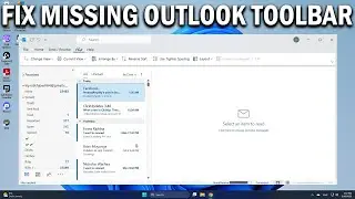 How To Fix Outlook Toolbar missing. How to show Toolbar in Outlook email - Easy Fix