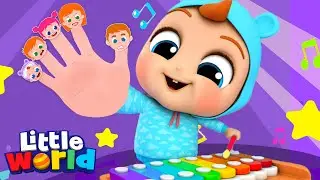 Family Finger Song With Musical Instruments | More Little Kids Songs & Nursery Rhymes