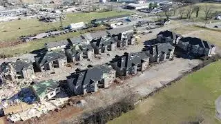 Drone Footage Shows Tornado Destruction in Bowling Green, Kentucky