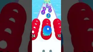 SATISFYING BALL RUN 2048 Game. All Levels Walkthrough Games Level - Rainbow Balls 6 #Shorts