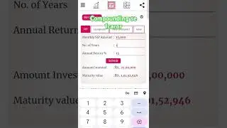 Mutual funds compounding calculator #mutualfund #investment #starsip#mission1carorein10years #nifty