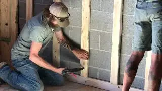 How to attach wood to a concrete block IN SECONDS!