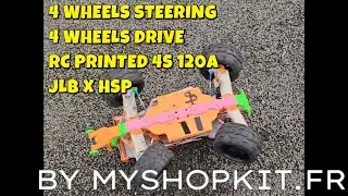 JLB X HSP RC PRINTED CAR TRUGGY 1:8 4WS 4 WHEEL STEERING DRIVE TEST 1