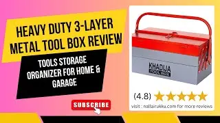 😱 This Tool Box Changed My Setup! 3-Layer Heavy Metal Storage Box Review 🔧 Must-Have | Nalla Irukku