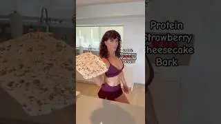 Protein Strawberry Cheesecake Bark / Train w/ me + meal plans + my recipes, WeRise App, Iink in BIO