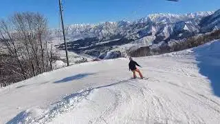 2023/1/19 石打円山 初級の人でも滑りきれる山頂から一番下までのコースを紹介します。