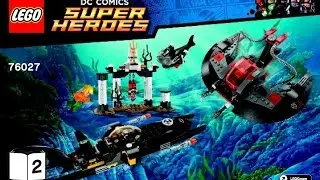 LEGO Batman Superheroes Black Manta Deep Sea Strike 76027 Instructions DIY Book 2