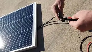No name eBay 300 watt solar panel compared to Voltech 130 watt solar panel