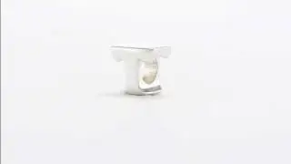 Reflection Beads Letter T Bead QRS468T