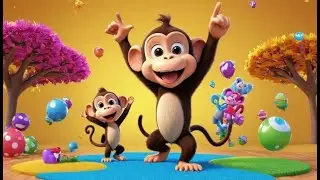 Five Little Monkeys Jump and Count | Counting Song for Kids | Learn Numbers with Monkeys